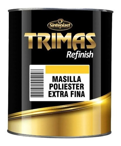 Trimas Masilla Finish Fina Autos Chapa Poliester X 4 Kilos