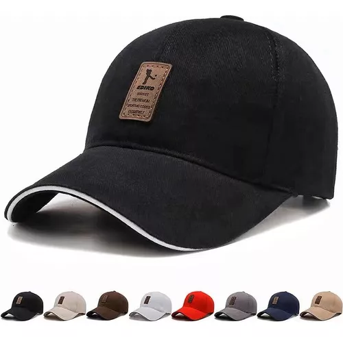 Las mejores ofertas en Gorras de béisbol negra para hombre Sin Marca