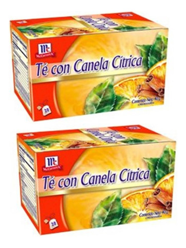 Infusión Té Canela Cítrica Mc Cormick 20bolsitas Pack 2nd