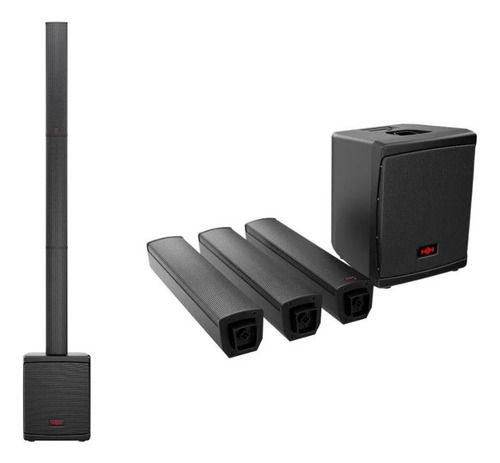 Sistema Line Array Portátil Hh Tensor-solo-bk 300w Pb-e2