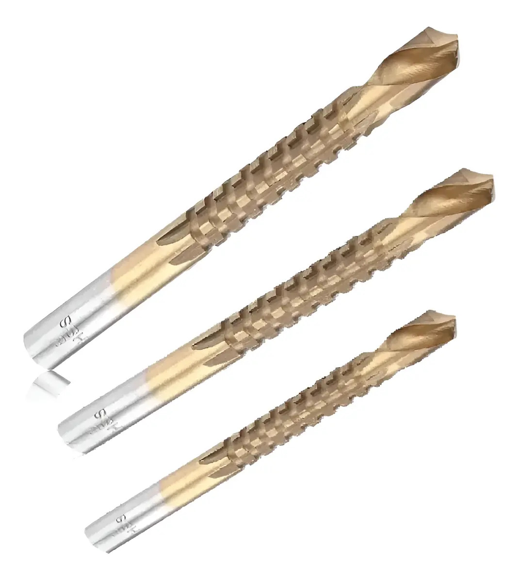 Kit Brocas Corte Lateral 4 6 8mm Aço Rápido Titânio Pen Tech