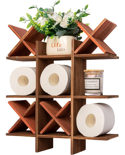 Soporte Para Papel Higiénico Tic Tac Toe Hecho A Mano Genmou