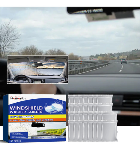 Tabletas Limpiadoras Concentradas T Glass Washer Fluid Home