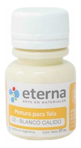 Pinturas Para Tela 37 Ml Eterna En La Plata Color Del Óleo 02 Blanco