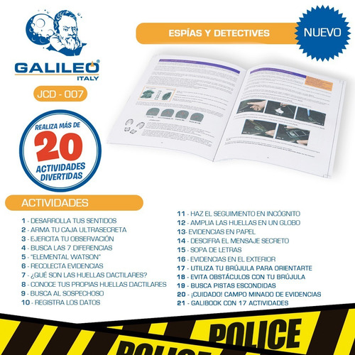 Juego De Ciencia Espias Y Detectives Galileo Jc 007 Educando