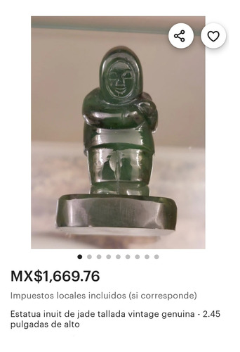 Artesanía Jade Inuit Canadiense (Usado)