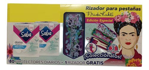 Saba Protector 80 Pzas Edicion Especial Frida Khalo + Riz