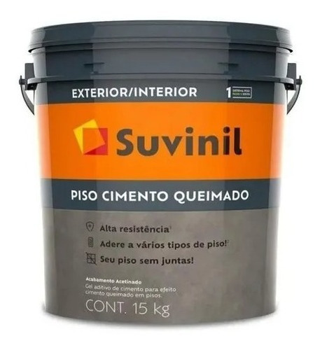 Efeito Cimento Queimado Para Piso Suvinil Balde 15kg