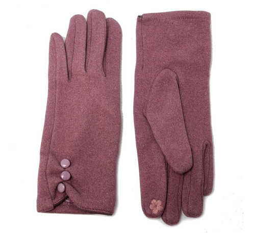 Guantes De Mujer Paño Con Corderito Touch Screen Botones