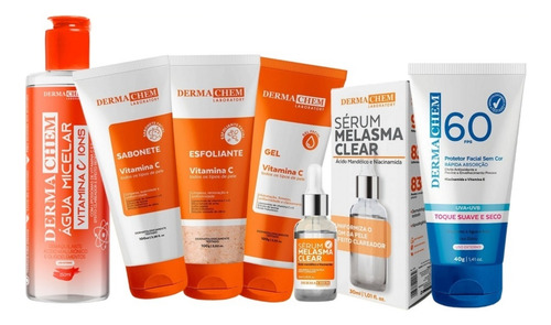 Kit Skincare Vitamina C Anti-idade Clareador Dermachem