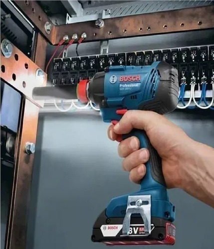Chave Impacto Bateria 4ah Gdx 180-li Bosch Biv S/carrg Cor Azul