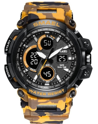 Relógio Masculino Smael 1708 Camuflado Esportivo Original