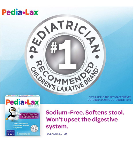 Pedia-lax Supositorios De Glicerina Líquida Laxante Para Niñ