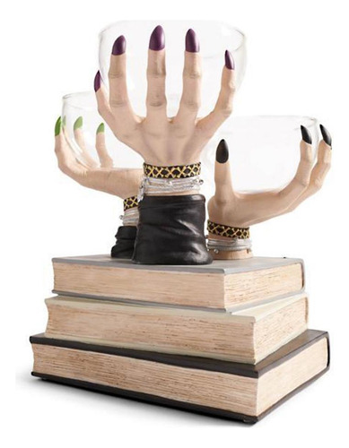 Cesta De Resina Para Aperitivos Con Forma De Mano De Bruja P