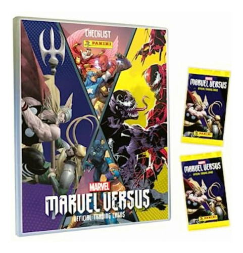 Multiset Coleccionador + 2 Sobres De Tarjetas Marvel Versus