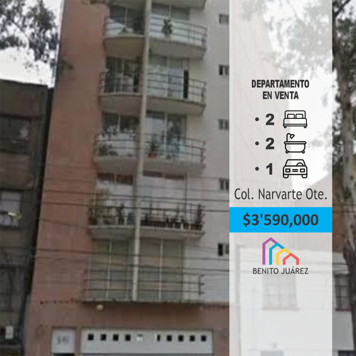 Departamento En Venta En Eje Central Lázaro Cárdenas, Col. N