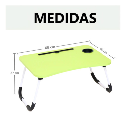 Mesa Plegable Para Laptop De Madera Soporte Estudio Kawaii