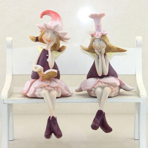 Beautiful Shelf Bedroom Dangling Legs Fairy Figurine
