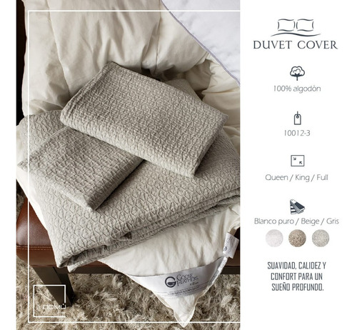 Edredon Plumon Duvet Plumas De Ganso Americanos + Almohada