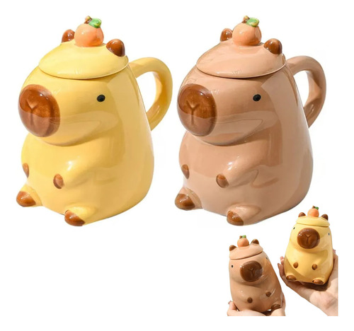 2 Canecas De Capivara, Caneca De Café De Cerâmica Capivara.