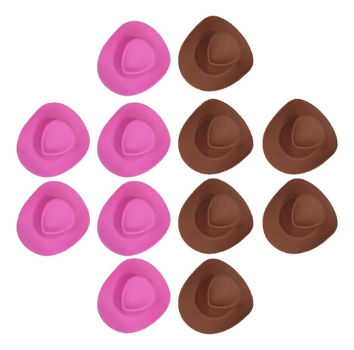 Mini Sombreros Vaqueros Para Muñecas 60 Piezas Decorativos