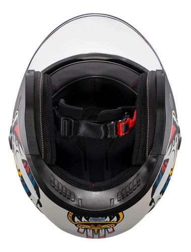 Imagem 4 de 4 de Capacete Aberto Texx Ugello Hunger Dupla Viseira Solar Moto