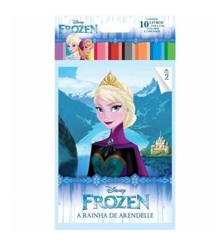 Imagem 1 de 4 de Kit Infantil Colorir E Aprender Disney 40 Livros - Promoção