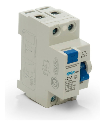 Interruptor Diferencial 2x25a 6k Sica