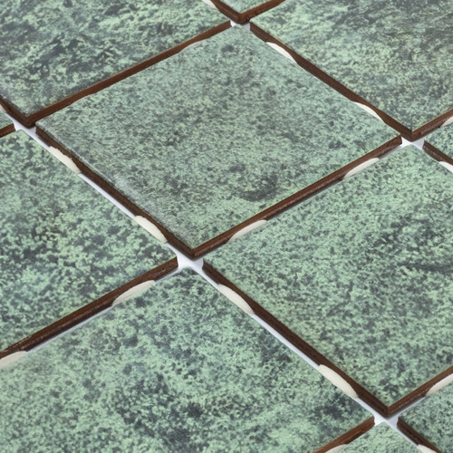 Revestimiento Ceramica Simil Bali Palau Piscina Pileta 10x10 Verde