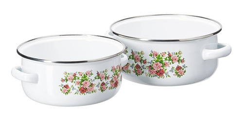 Imagen 5 de 8 de Set 3 Ollas Tapa Cristal Porcelanadizado Hot Spot 1 2 Y 4lts