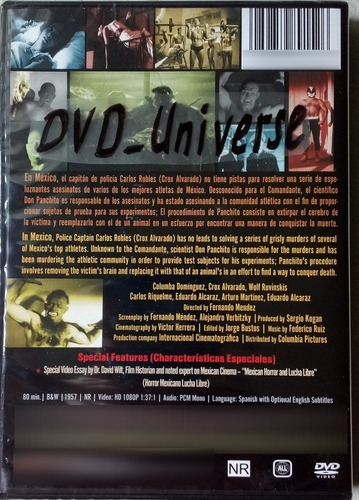 Dvd Ladrón De Cadáveres. Wolf Ruvinskis. Columba Domínguez.