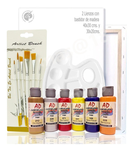 Kit Pintura Acrílica.