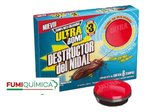Ultra Bom Mata Cucarachas X 3 Cajas De 6 U (belgrano)
