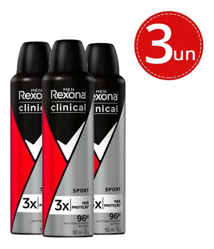 Desodorante Rexona Aerossol Sport Clinical Men 150ml