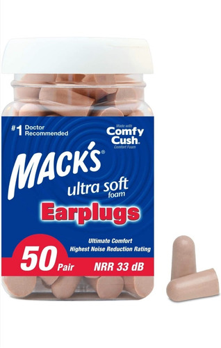 Protetor Auricular Macks Earplug Ultra 32db 50 Pares