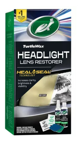 Kit Restaurador De Focos Speed Headligth De Turtle Wax