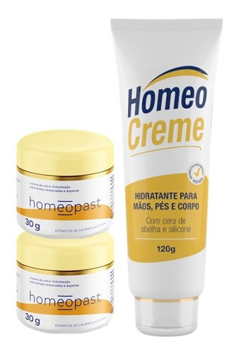  Creme Hidratante Homeopast E Homeocreme (kit Dia E Noite) Tipo De Embalagem Bisnaga E Pote