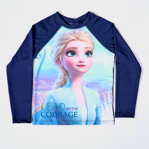 Malla Remera Uv Frozen Elsa Reino De Hielo Nena Niña Disney