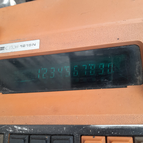 Imagem 2 de 9 de Calculadora Antiga C.itoh 1215n Funcionando Rara Visor Verde