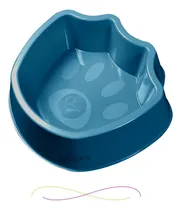Comprar Comedouro E Bebedouro Pote Gatos Cachorro Patinha No Atacado Cor Comedouro Bebedouro Azul Nu002FA