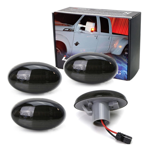 Ijdmtoy Juego Luz Led Para Camioneta Lente Ahumada Color