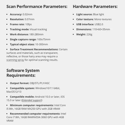 Escáner 3d Scan For Lite Marking Escáner 3d Para Laptop Seal