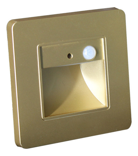 Luz De Escada Led Dourada De 23w Com Interruptor Branco
