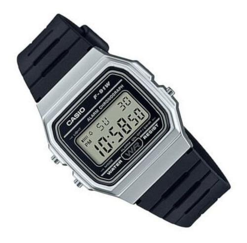 Reloj Casio F_91wm_7a Negro Hombre