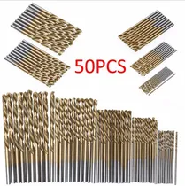 Comprar 50 Brocas Titanio Hss 1\u002F1.5\u002F2\u002F2.5\u002F3mm Perforar Placas Electr