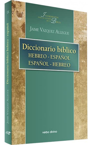 Libro Diccionario Biblico Hebreo Español / Español Hebreo