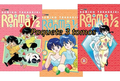 Ranma 1/2 33 34 35 Paquete Manga Panini Español