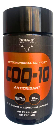Coenzima Q10 200mg Vitamina E 15mg Hibull 60 Cápsulas