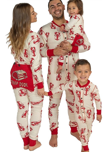 Pijamas Para Dormir Diseño Rojo Talla 8