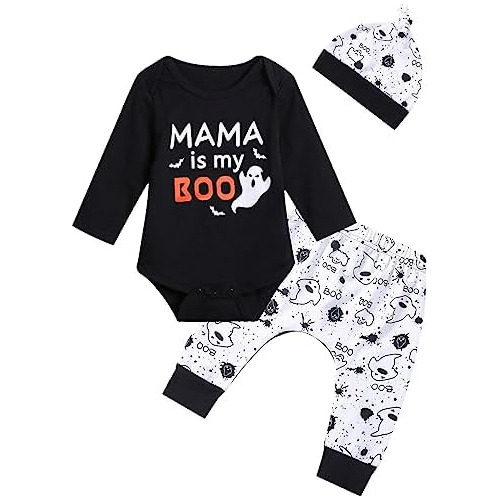 Conjunto De Ropa Bebés  Mama Es Mi Amigo Boo , Disfraz...